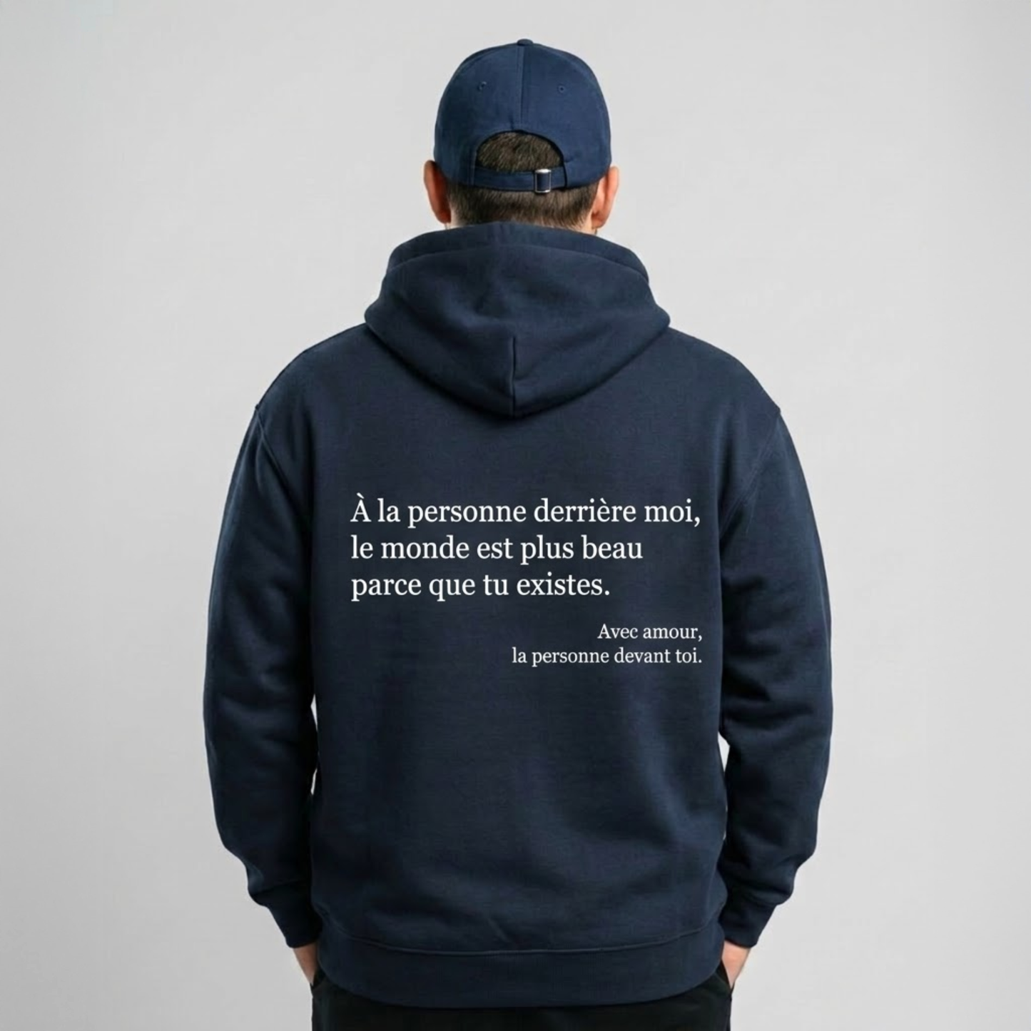 Hoodie Tu es bien comme tu es