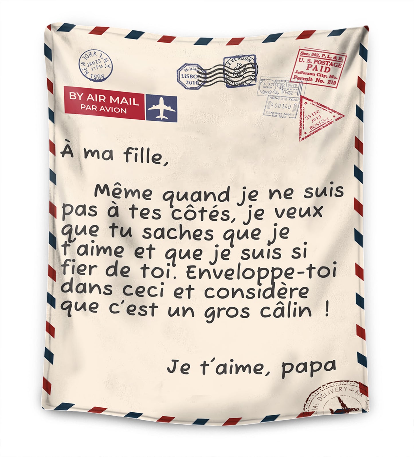 Père – " À Mon Fils / À Ma Fille " – Couverture Premium™ Ver. 3