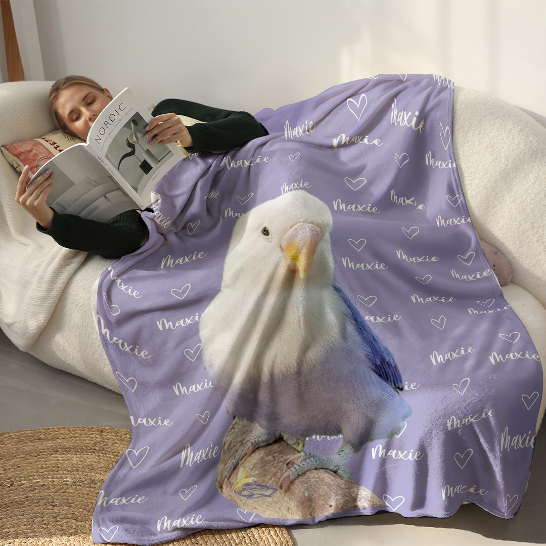 Couverture Personnalisée Avec Nom Et Photo - Cadeau Pour Les Propriétaires D'animaux - Couverture Personnalisée