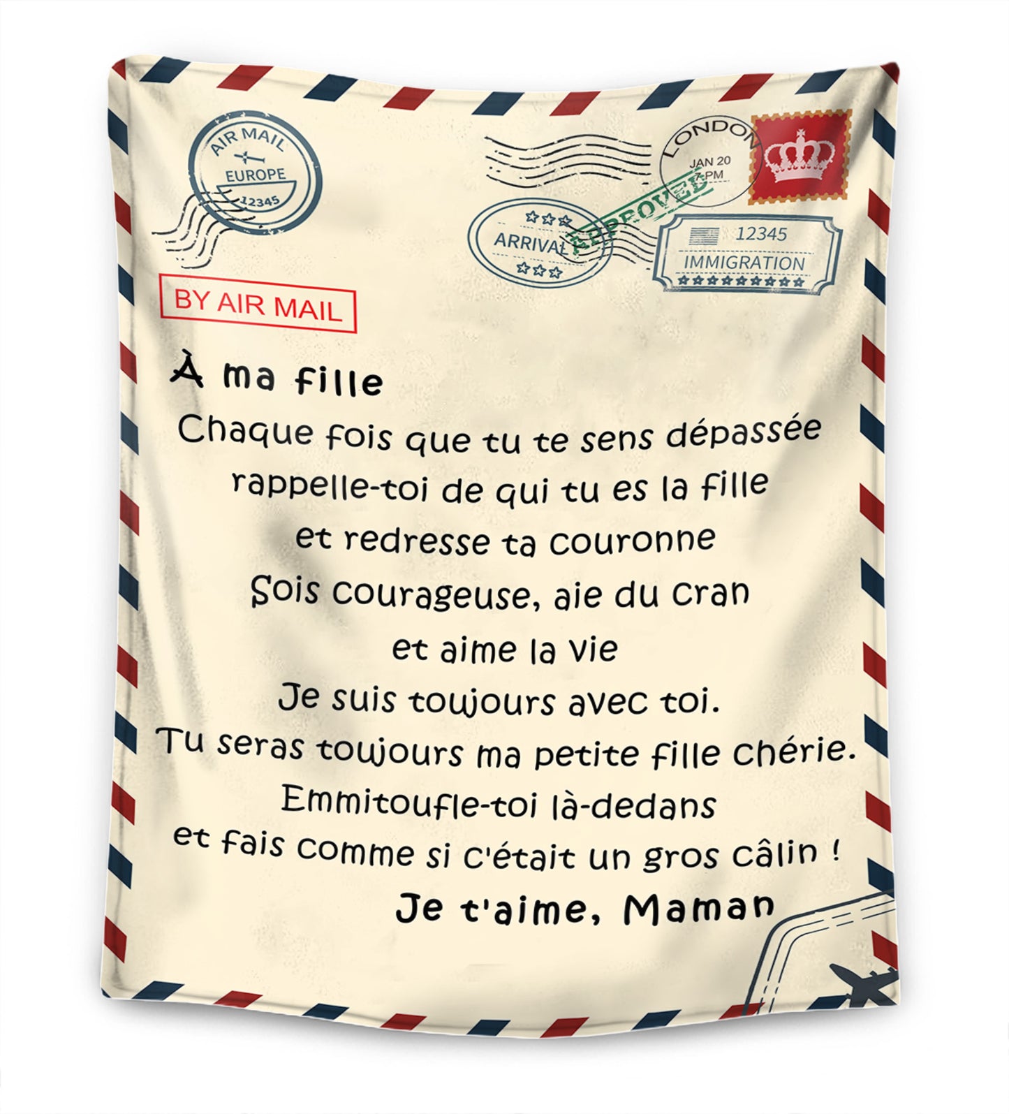 Mère - "À mon fils / à ma fille" – Couverture Premium™