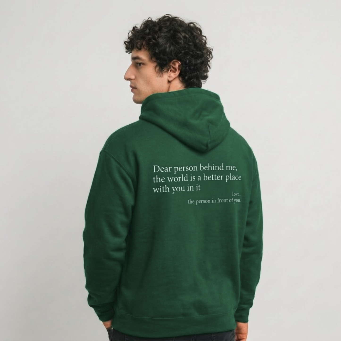 Hoodie Tu es bien comme tu es