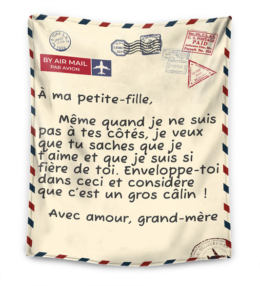 Grand-mère – À ma petite-fille / À mon petit-fils – Couverture™ Premium Ver.3