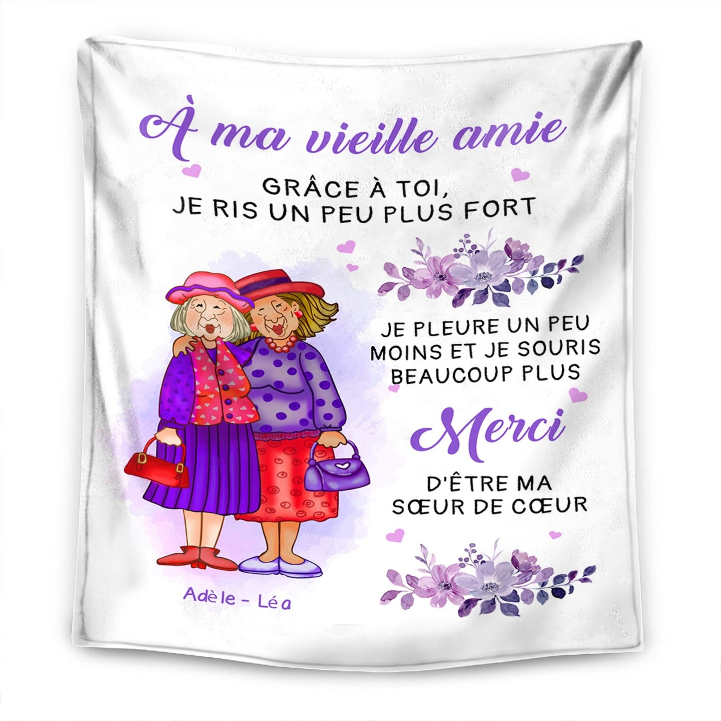 À ma vieille amie – Couverture Premium Personnalisée™ Ver.2