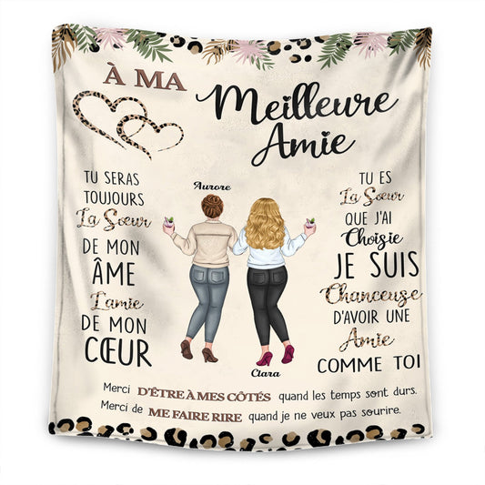 À Ma Meilleure Amie - Sœur D’âme, Amie De Cœur - Couverture Premium Personnalisée - Version 2™