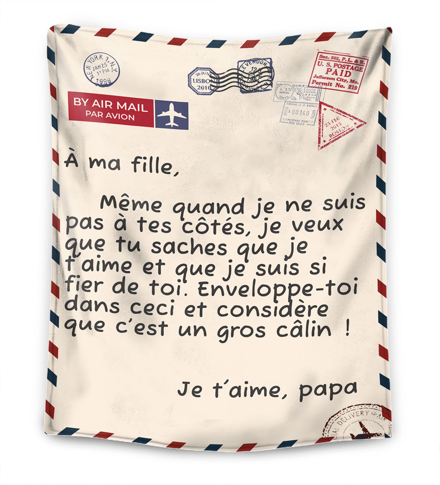 Père –  " À Mon Fils / À Ma Fille " – Couverture Premium™ Ver. 3