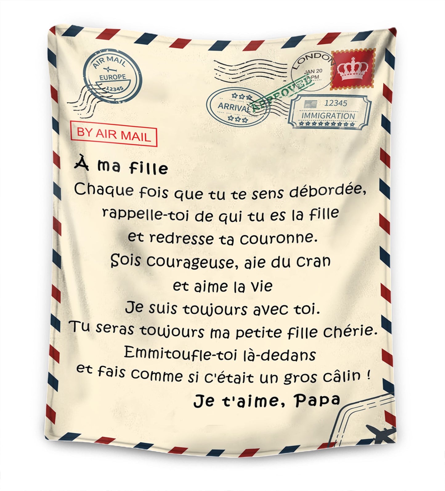 Père – À ma fille / À mon fils – Couverture Premium™