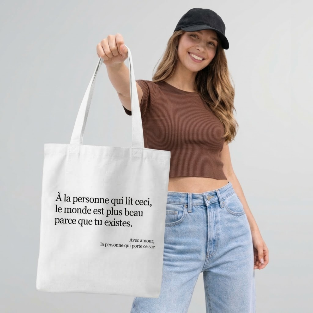 Sac en toile Tu es bien comme tu es