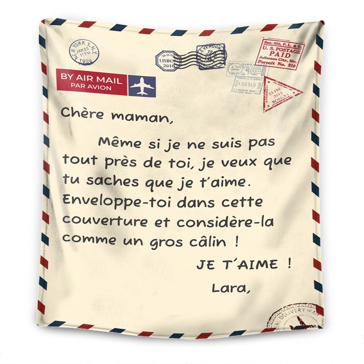 À MON PAPA/MA MAMAN – COUVERTURE PREMIUM PERSONNALISÉE™