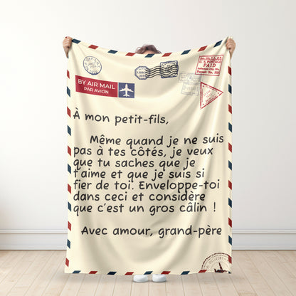 Grand-père – À ma petite-fille / À mon petit-fils – Couverture™ Premium Ver.3