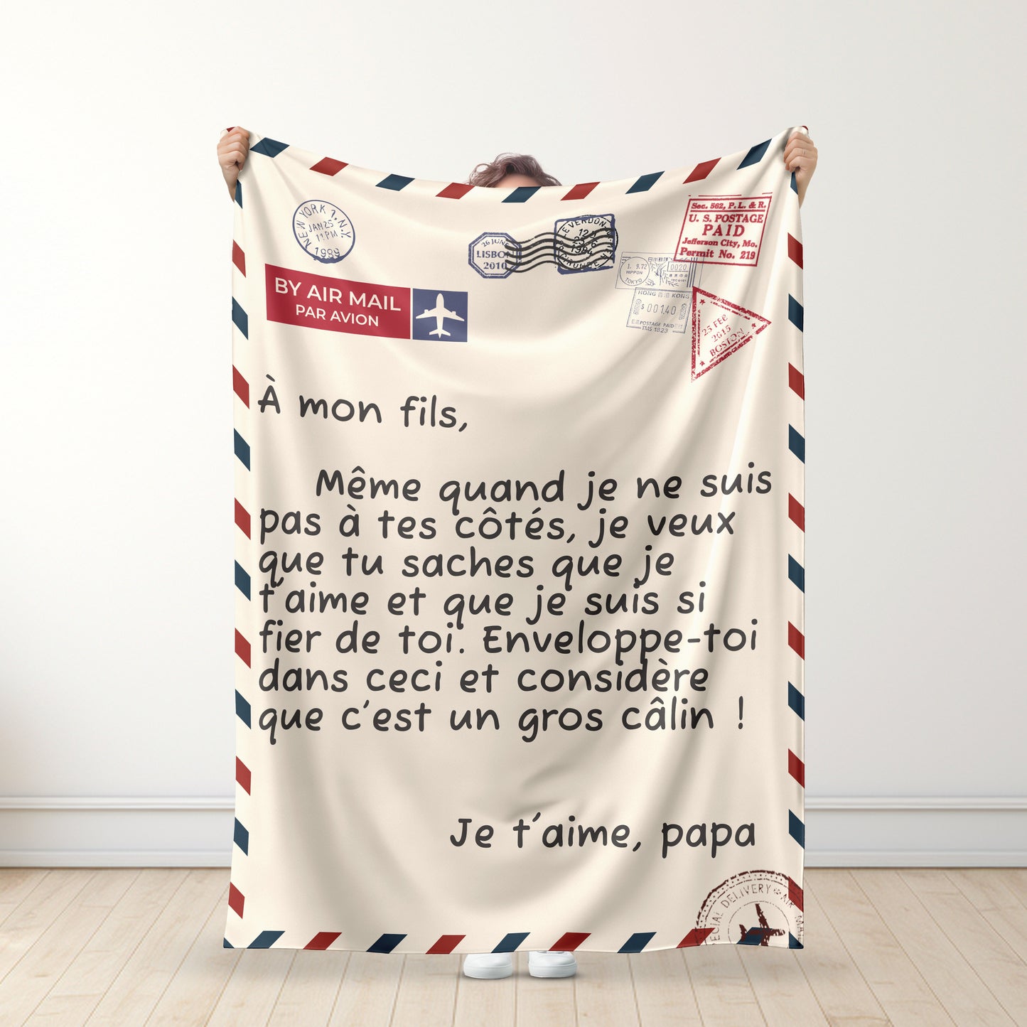 Père –  " À Mon Fils / À Ma Fille " – Couverture Premium™ Ver. 3