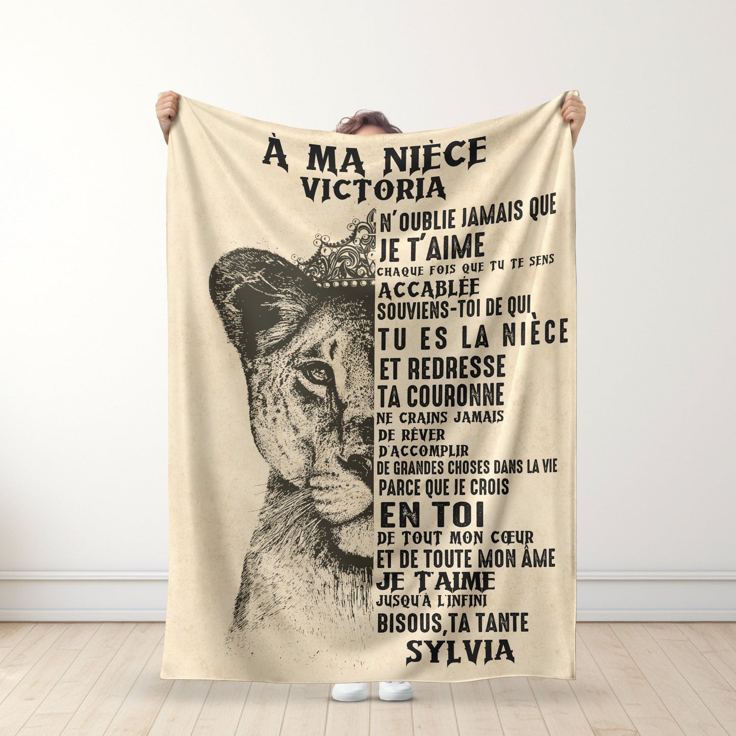 À ma nièce Couverture personnalisée Premium™