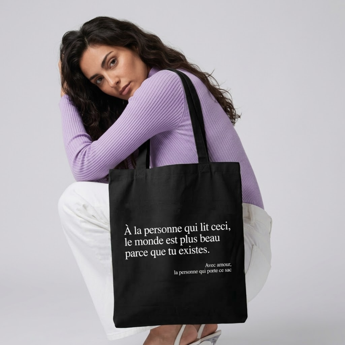 Sac en toile Tu es bien comme tu es
