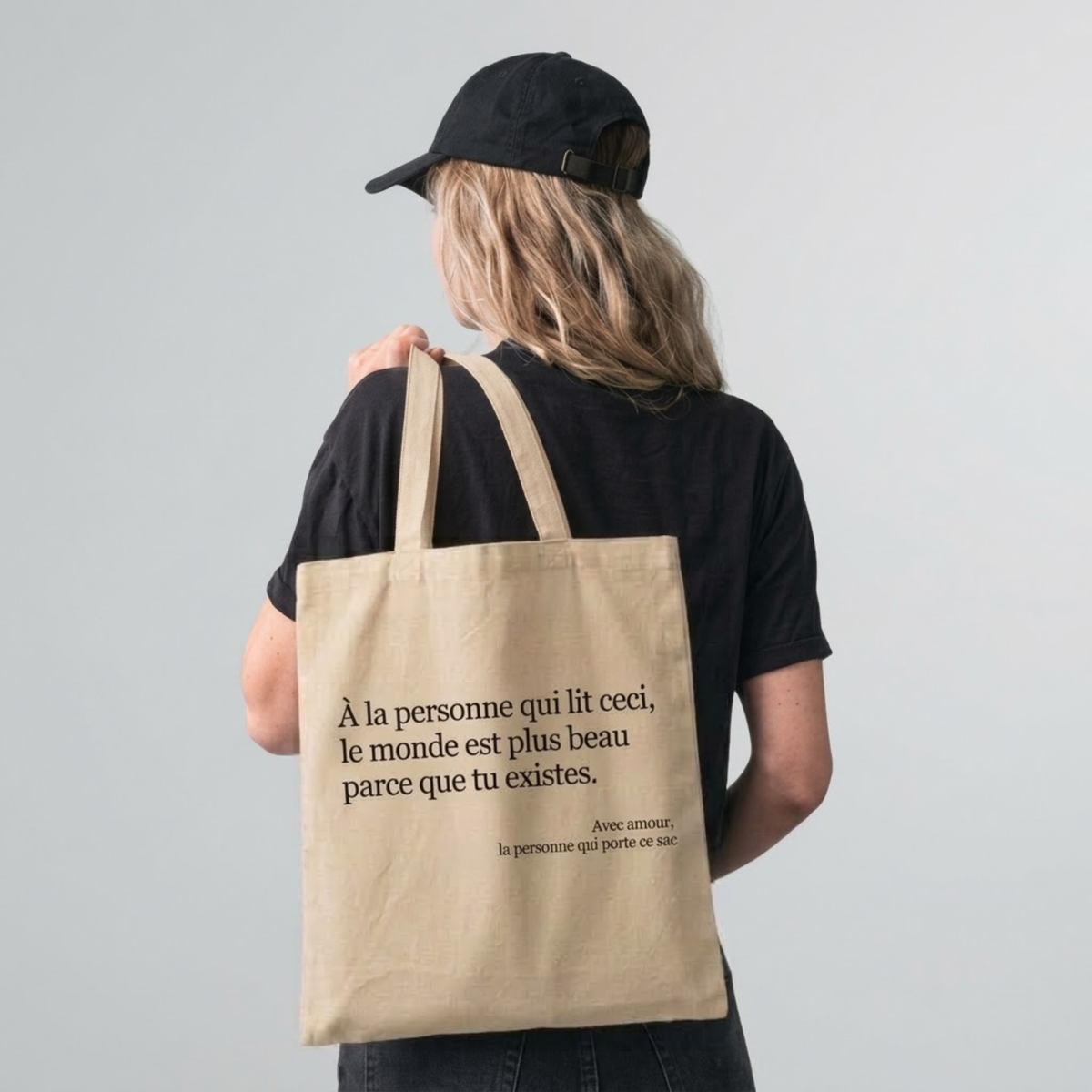 Sac en toile Tu es bien comme tu es