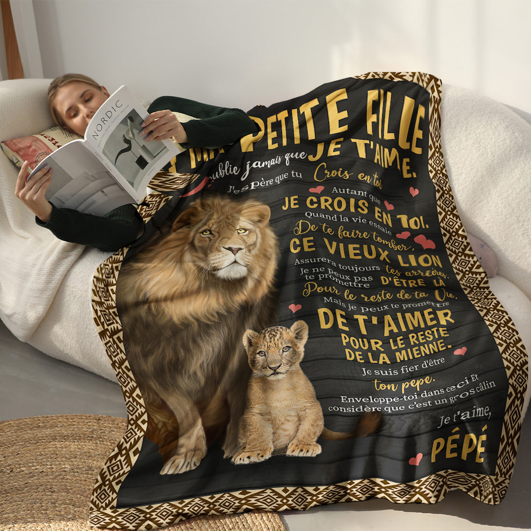 Je couvre toujours tes arrières - Grand-père – À ma petite-fille / À mon petit-fils – Couverture Premium™