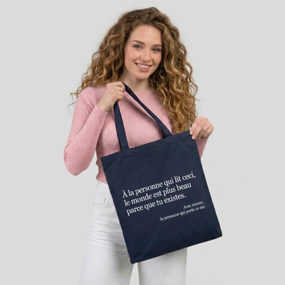 Sac en toile Tu es bien comme tu es