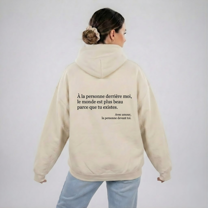 Hoodie Tu es bien comme tu es