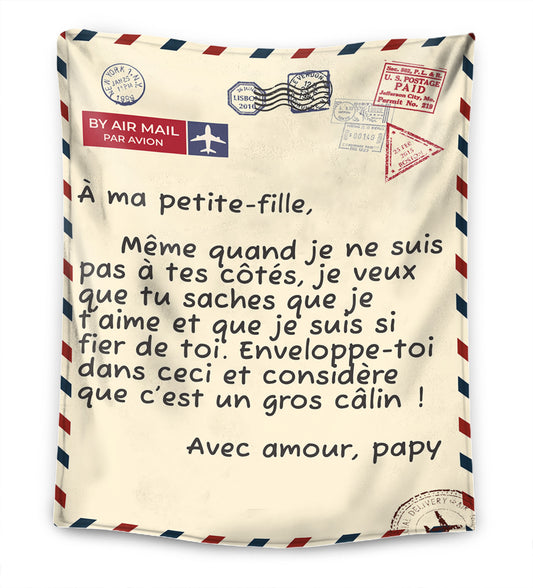 Grand-père – À ma petite-fille / À mon petit-fils – Couverture™ Premium Ver.3