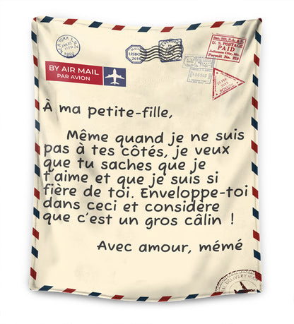 Grand-mère – À ma petite-fille / À mon petit-fils – Couverture™ Premium Ver.3